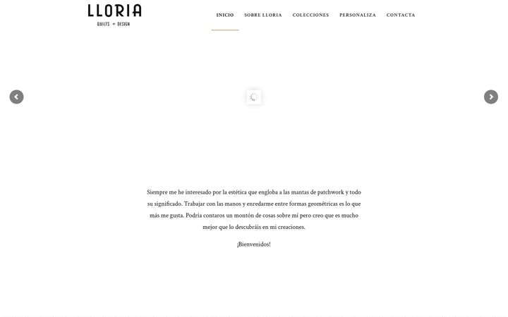Screenshot of lloriaquilts.com