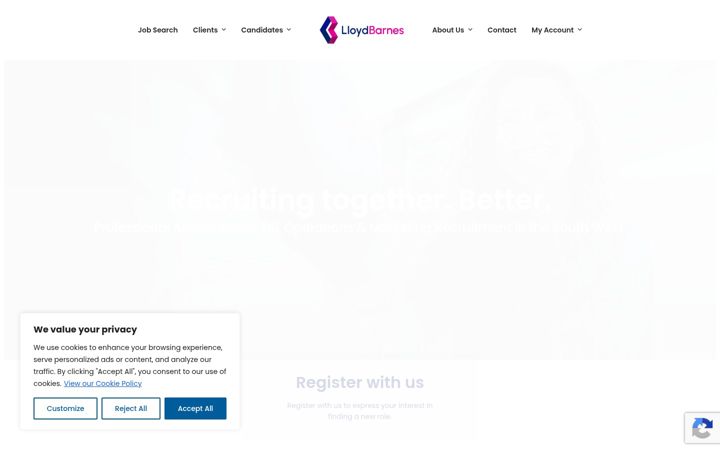 Screenshot of lloyd-barnes.co.uk
