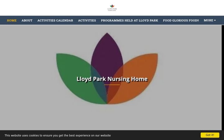 Screenshot of lloydparknursing.org