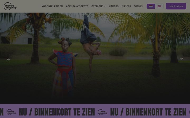 Screenshot of lloydscompany.nl