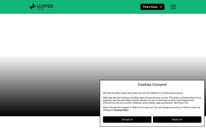 Screenshot of lloydsliving.co.uk