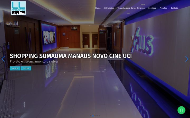 Screenshot of llprojetos.com.br