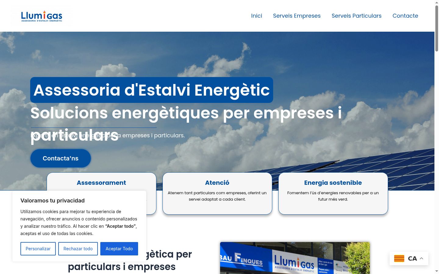 Sutikimo reklamjuostės, rodytos prieš bet kokią sąveiką, ekrano kopija