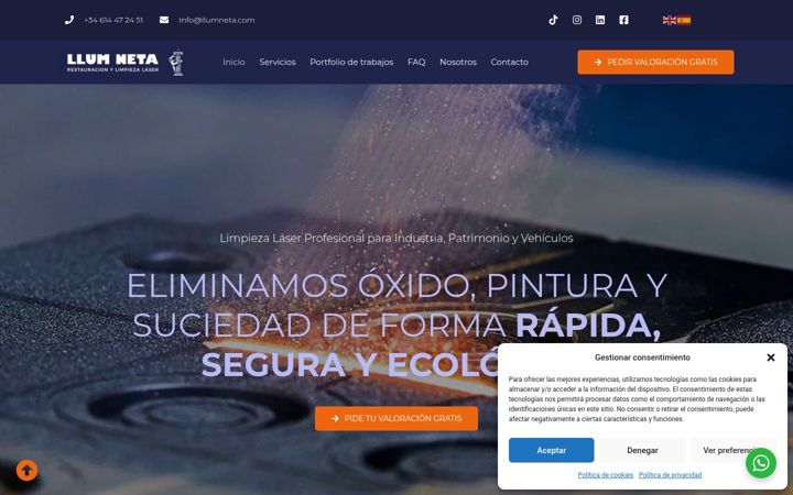 Screenshot of llumneta.com