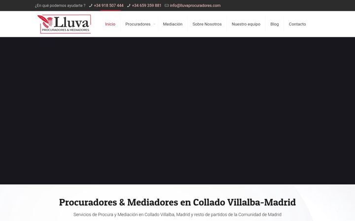Screenshot of lluvaprocuradores.com