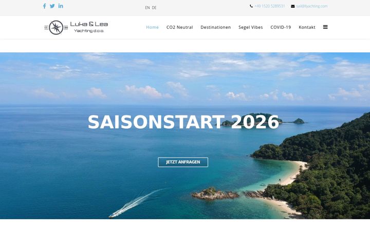 Screenshot of llyachting.com