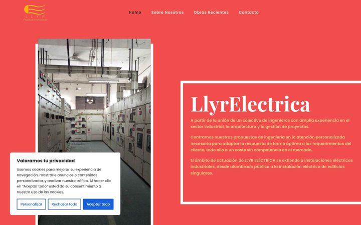 Screenshot of llyrelectrica.com