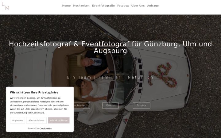 Screenshot of lm-eventfotografie.de