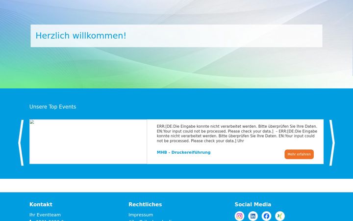 Screenshot of lm-events.de