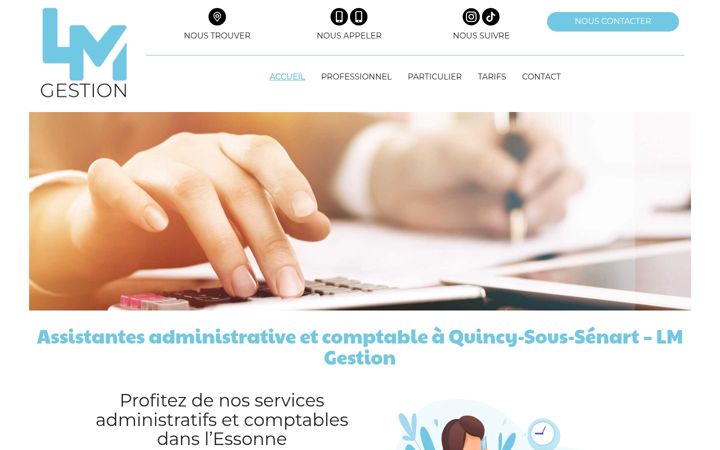 Screenshot of lm-gestion-91.fr
