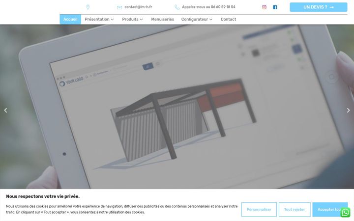 Screenshot of lm-h.fr