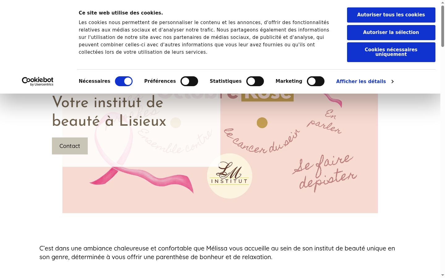 Captura de pantalla del banner de consentimiento mostrado antes de cualquier interacción