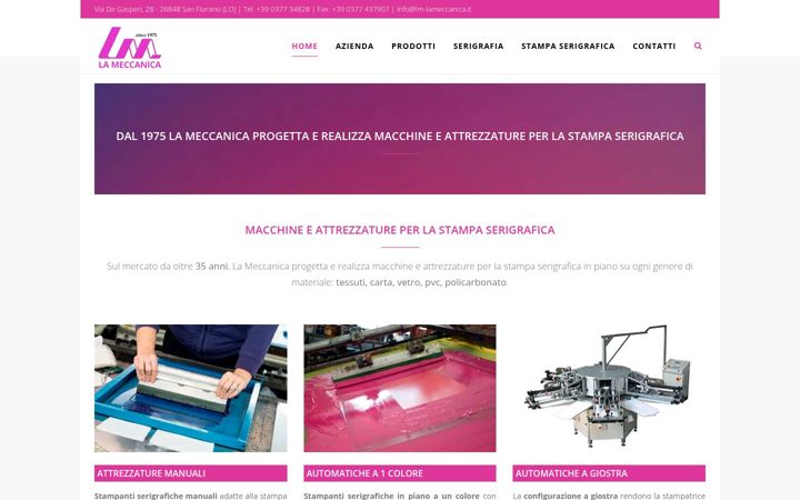 Snímek obrazovky lm-lameccanica.it