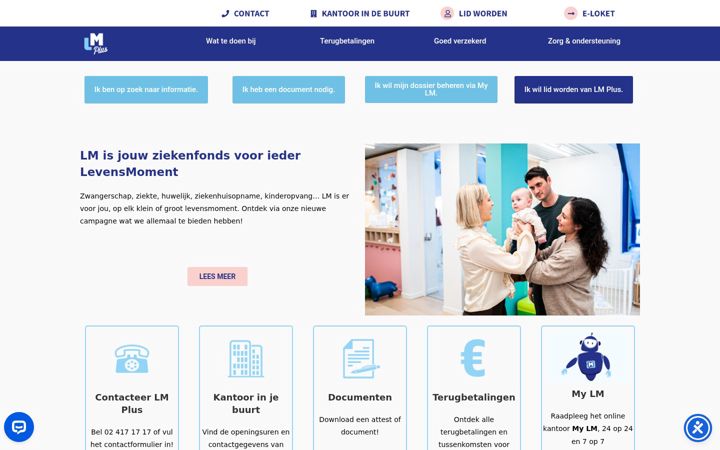 Screenshot of lm-plus.be