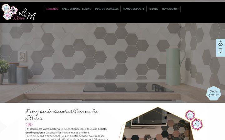 Screenshot of lm-renov50.fr