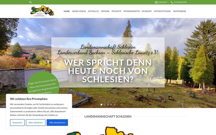 Screenshot of lm-schlesien-lvsn.de