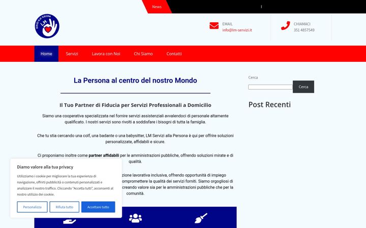 Screenshot of lm-servizi.it