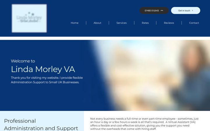 Screenshot of lm-virtualassistance.co.uk