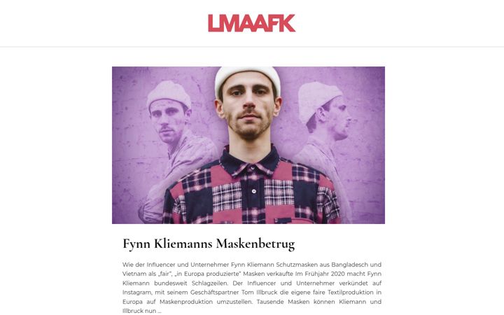 Screenshot of lmaafk.de