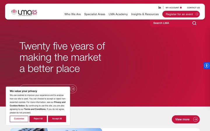 Screenshot of lmalloyds.com