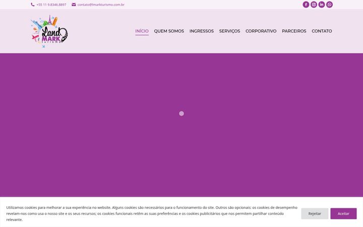 Screenshot of lmarkturismo.com.br