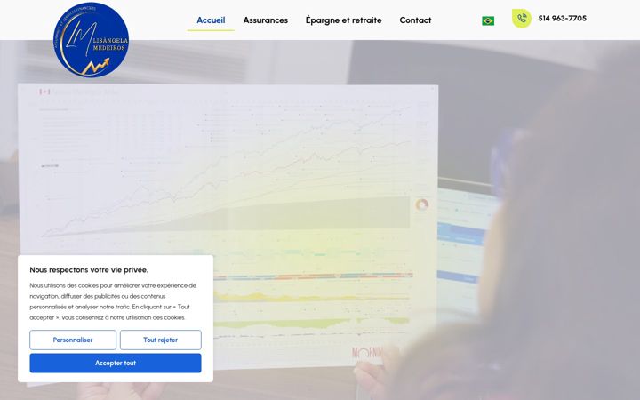Screenshot of lmassurances.ca