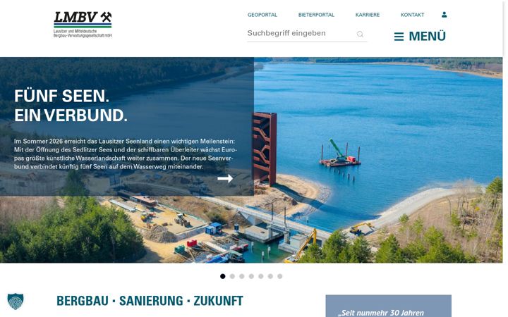 Screenshot of lmbv.de