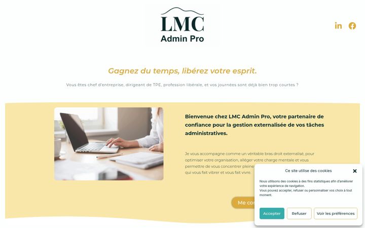 Screenshot of lmc-admin.fr