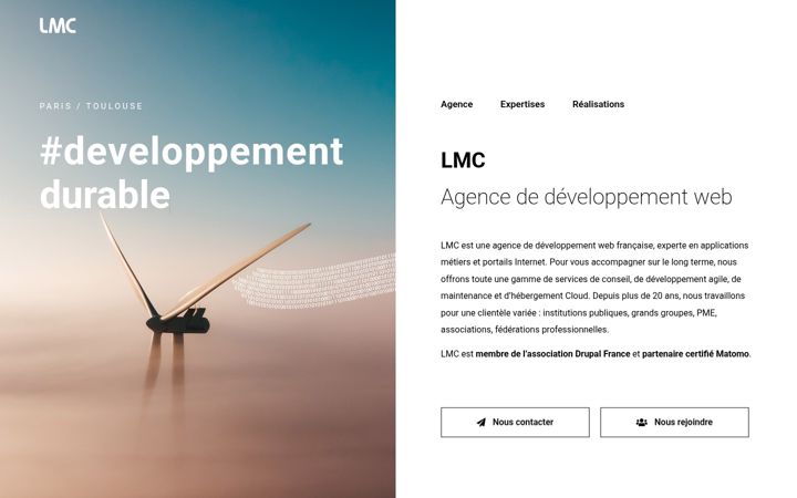 Screenshot of lmc-dev.fr