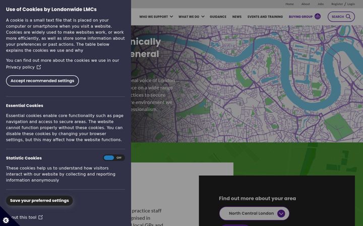 Screenshot of lmc.org.uk