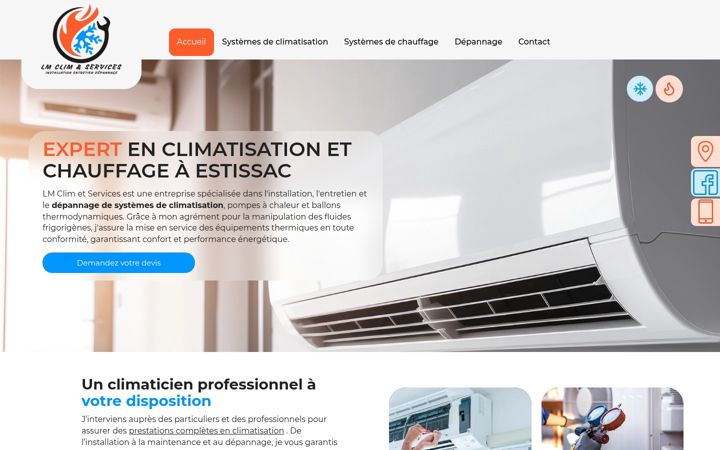 Screenshot of lmclimetservices.fr