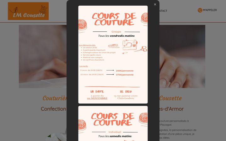 Screenshot of lmcousette.fr