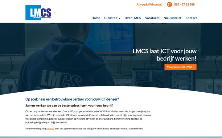 Screenshot of lmcs.nl