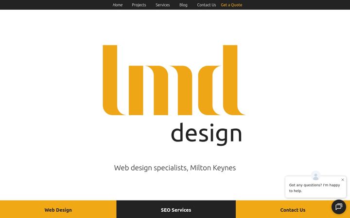 Screenshot of lmd-design.co.uk