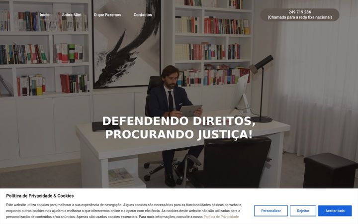 Screenshot of lmdadvogados.com