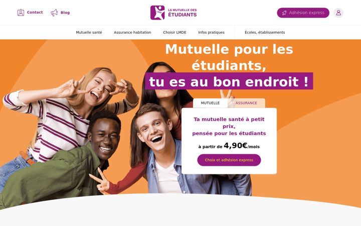 Screenshot of lmde.fr