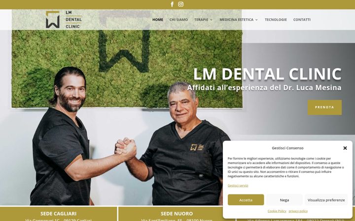 Ekrano kopija lmdentalclinic.it