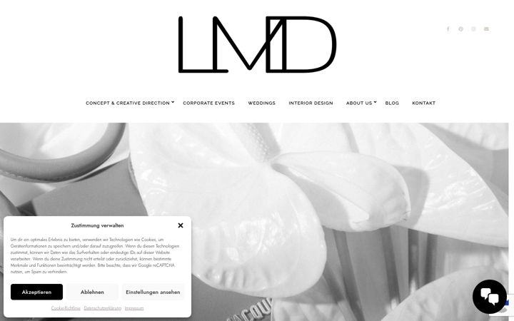 Screenshot of lmdeventdesign.de