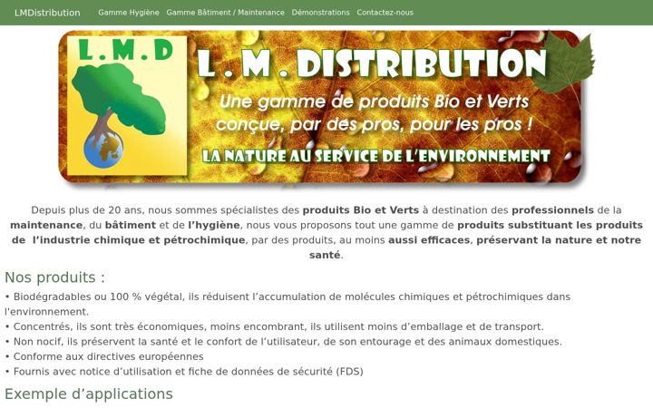 Screenshot of lmdistribution.fr