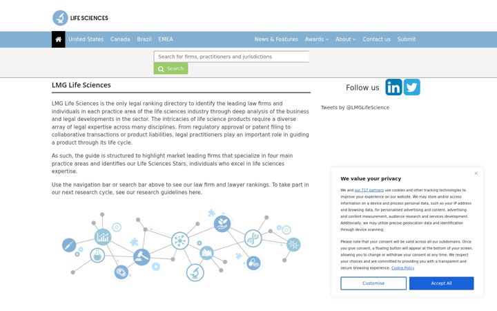 Screenshot of lmglifesciences.com