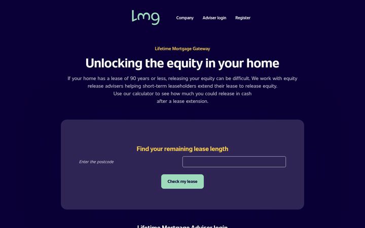 Screenshot of lmglogistics.co.uk