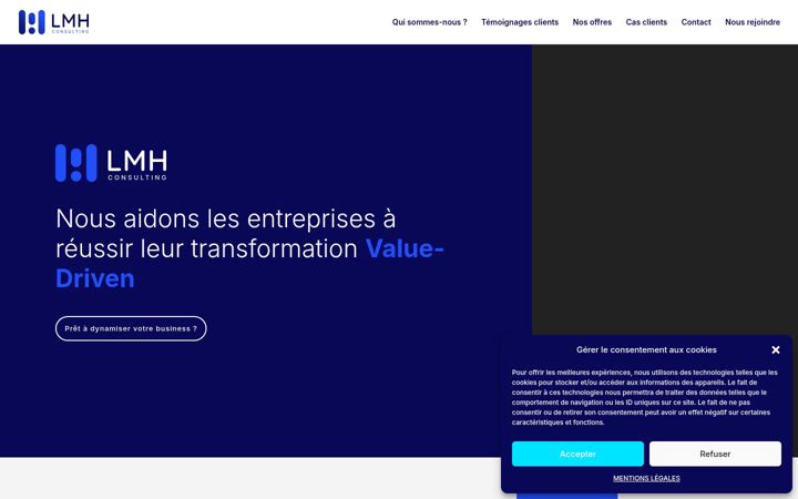 Screenshot of lmhconsulting.fr