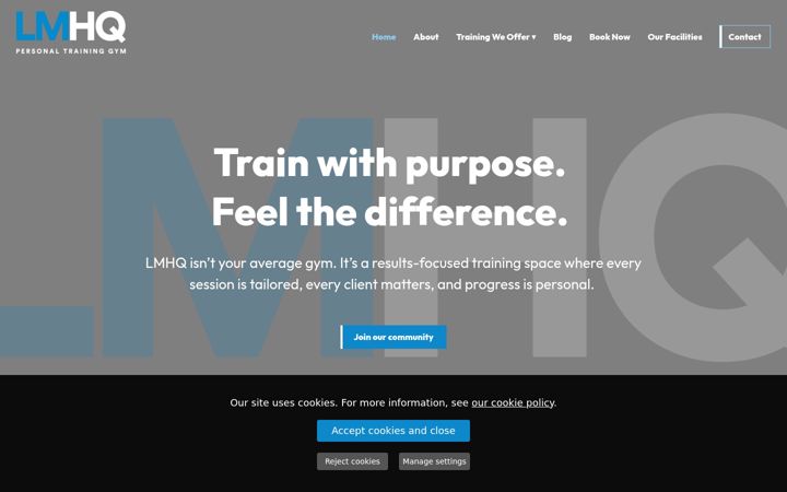 Screenshot of lmhq.co.uk