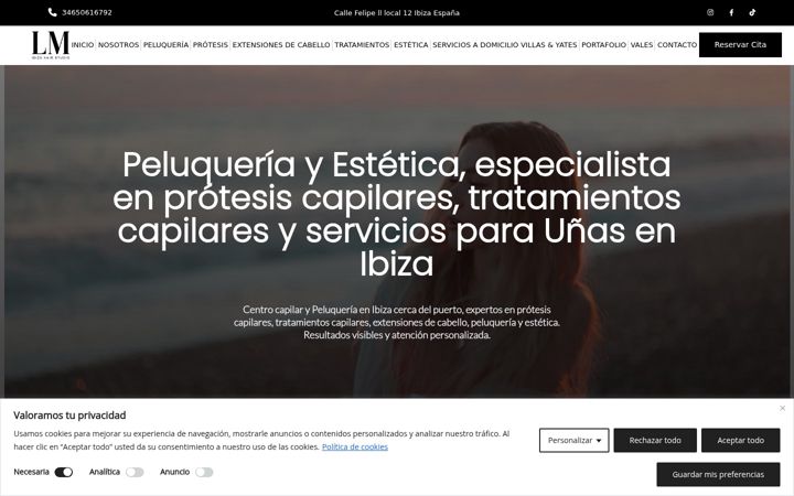 Screenshot of lmibizahairstudio.com