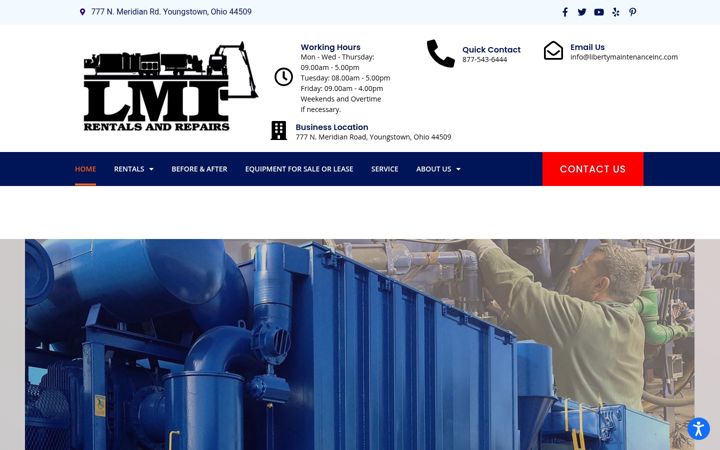 Screenshot of lmirentalsrepairs.com