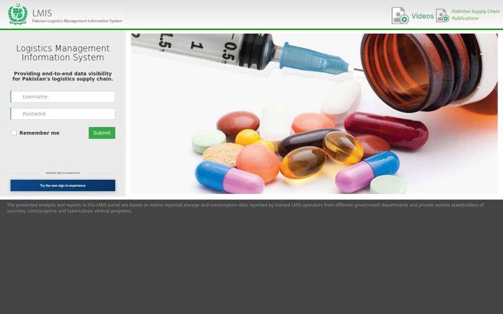Screenshot ta' lmis.gov.pk