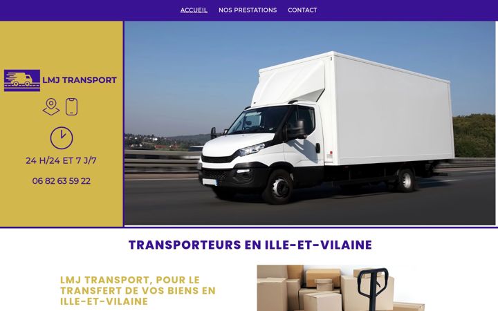 Screenshot of lmj-transport.fr