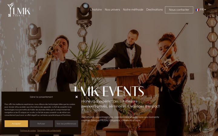 Screenshot of lmk-global-events.com