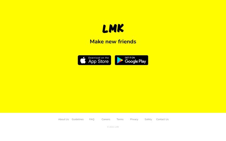Screenshot of lmk.chat