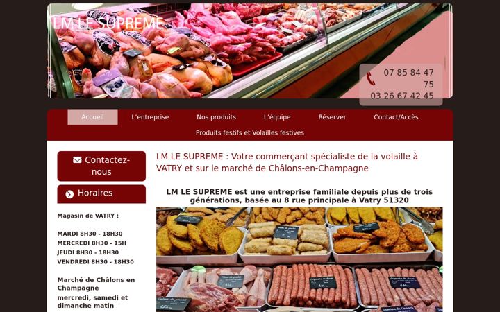 Snimka zaslona za lmlesupreme.fr